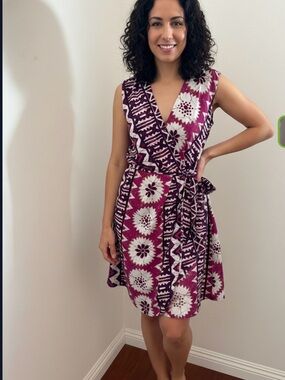 Yoana Baraschi Pink and White Floral Mini Dress